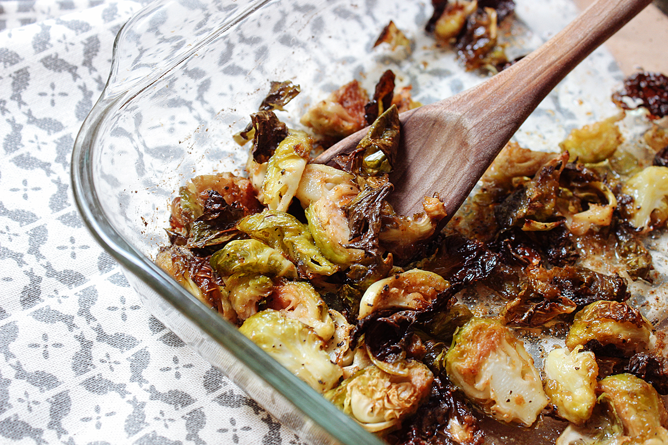 Spicy Roasted Brussels Sprouts